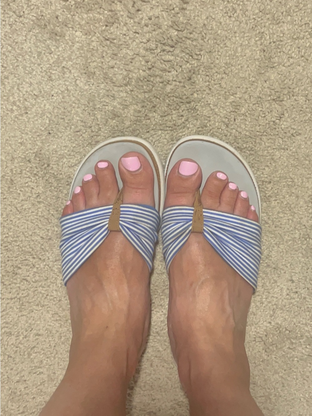 Clarks Cloudsteppers Eliza June Canvas Thong